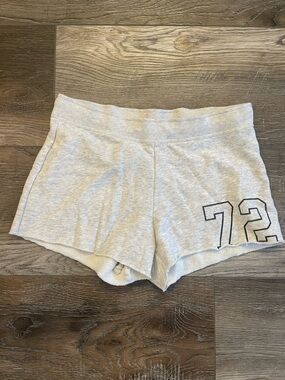 Hollister Light Gray Athletic Lounge Shorts with '72' Detail like new size XS